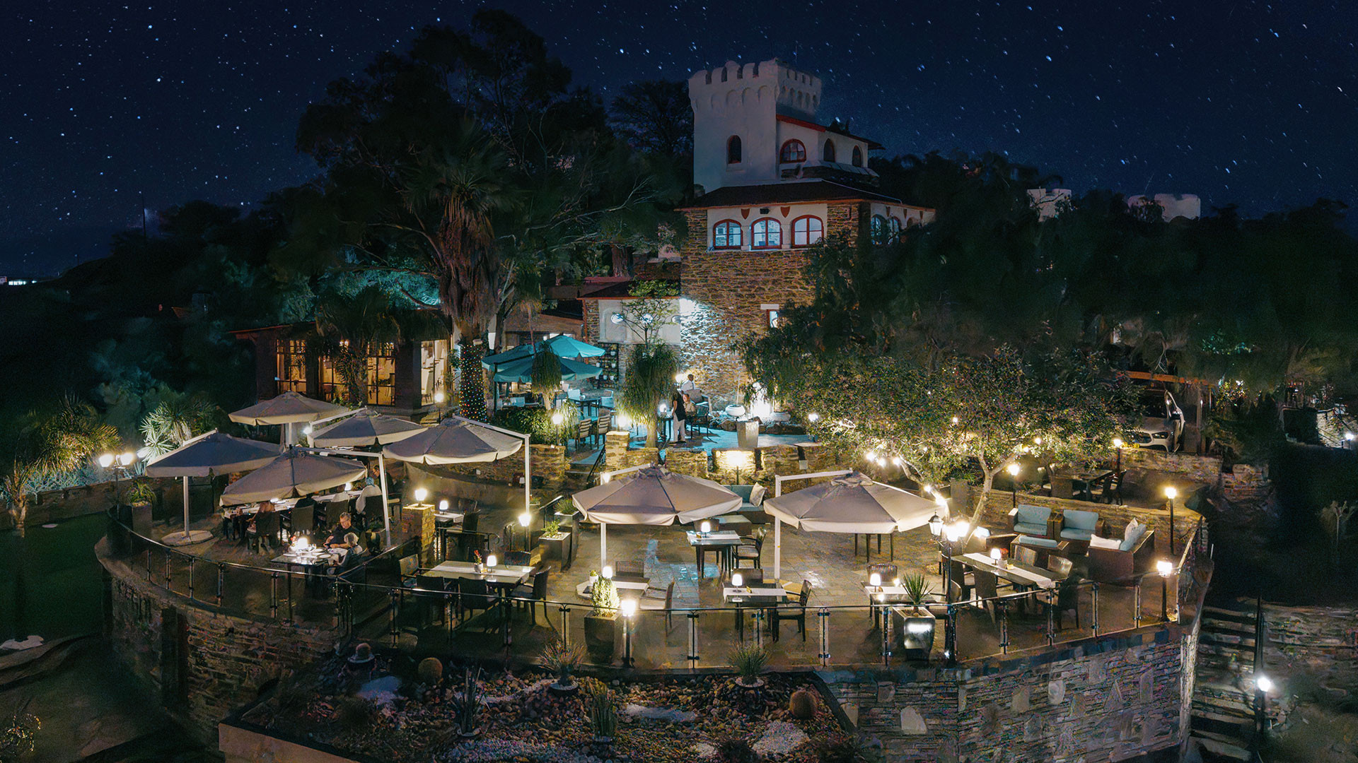 Hotel Heinitzburg — A dinner overlooking Windhoek